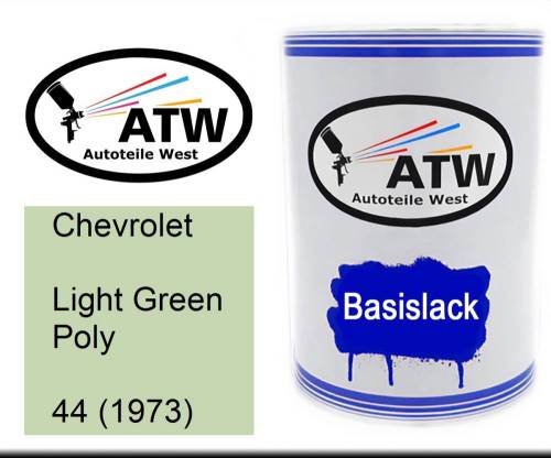 Chevrolet, Light Green Poly, 44 (1973): 500ml Lackdose, von ATW Autoteile West.